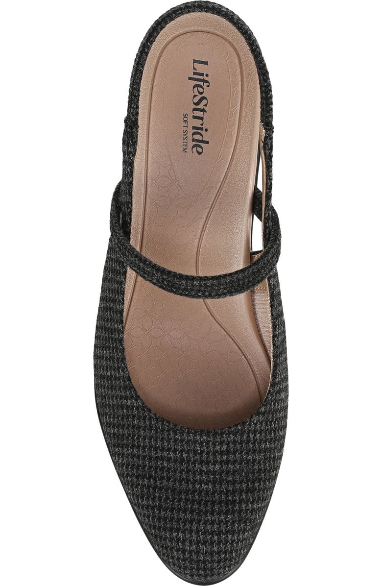 LifeStride Evoke Slingback Mary Jane Platform Pump, Alternate, color, Black Grey