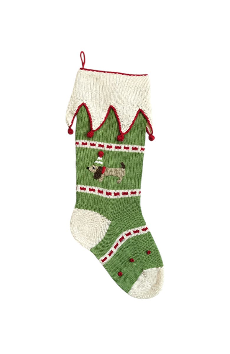 Melange Collection Dog Stocking, Main, color, Green