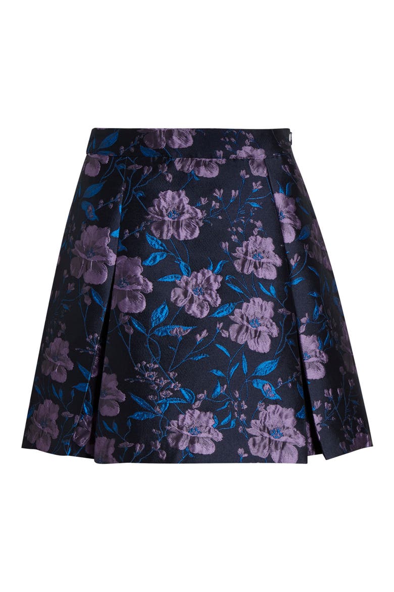 Nicole Jacquard Calera Miniskirt, Alternate, color, NAVY-MULTI