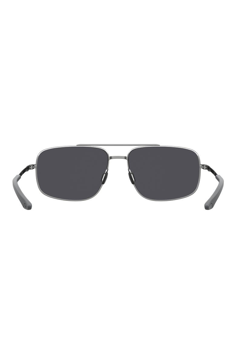 59mm Polarized Mirrored Aviator Sunglasses, Alternate, color, RUTHENIUM