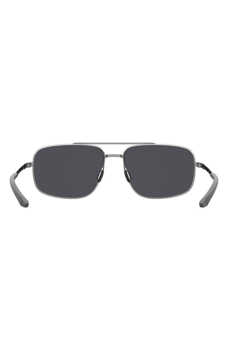 Under Armour 59mm Polarized Mirrored Aviator Sunglasses, Alternate, color, Ruthenium