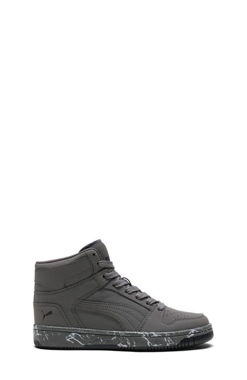 Puma Kids' Rebound Layup High Top Sneaker In Gray