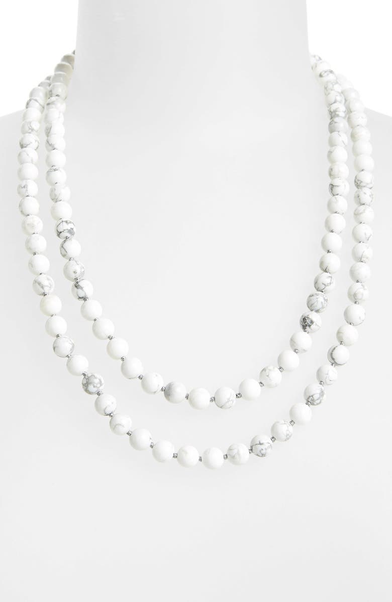 Nordstrom Long Semiprecious Necklace, Main, color, 