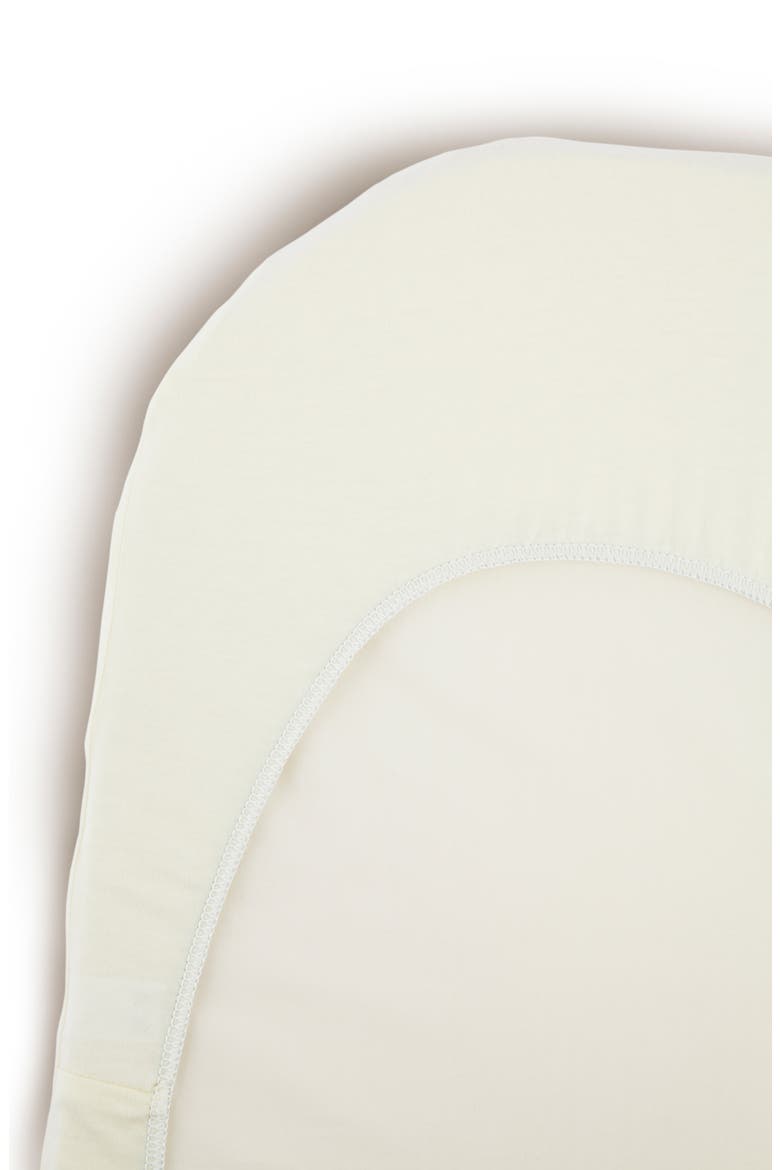 Organic Cotton Fitted Cradle Sheet, Main, color, NATURAL ORGANIC WHITE