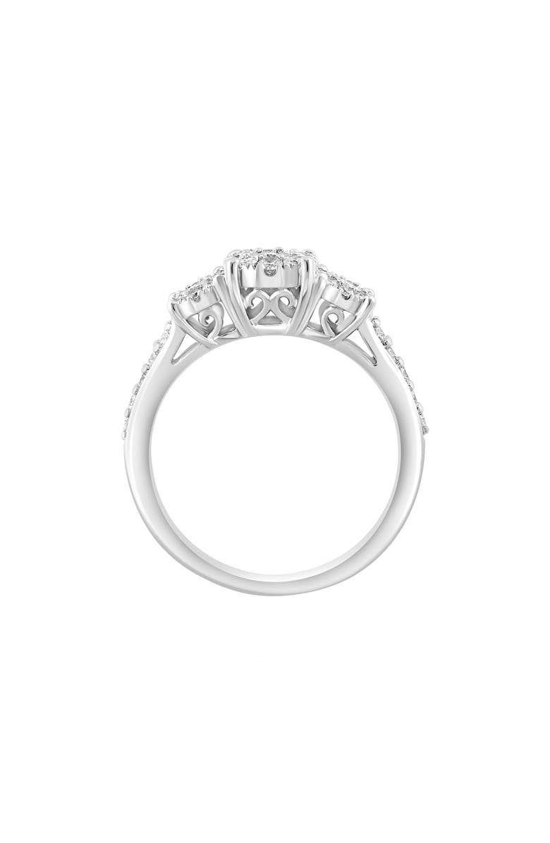 EFFY Sterling Silver Diamond Cluster Ring, 0.49ct, Alternate, color,