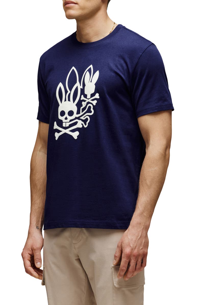 Psycho Bunny Aussie Appliqué Graphic T-Shirt, Alternate, color, Evening Blue