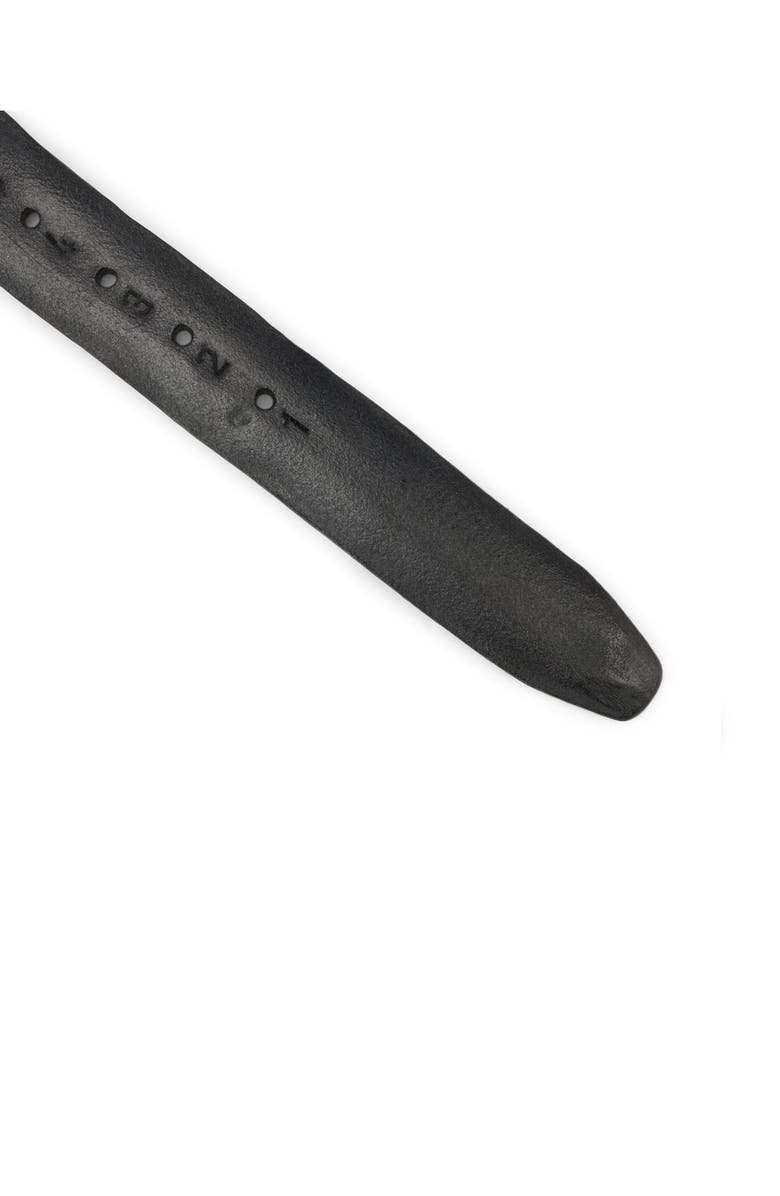 Fortela Crockett Leather Belt, Alternate, color, Black