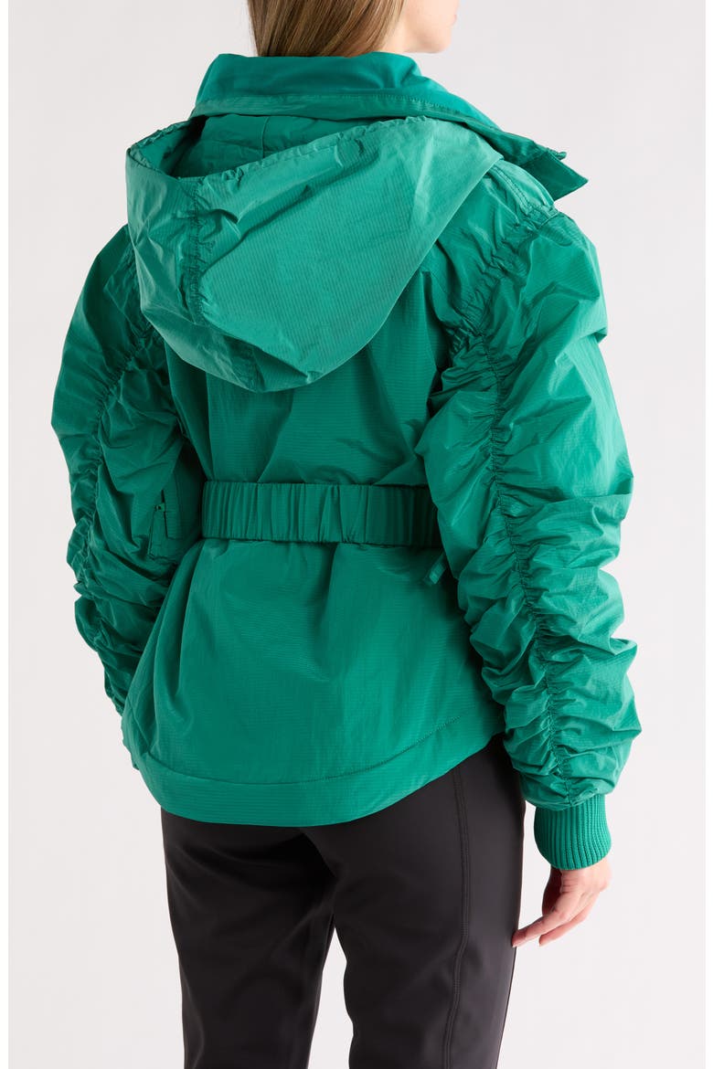 FP Movement Lift Love Waterproof PrimaLoft® Insulated Hooded Jacket, Alternate, color, HOLLY