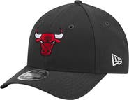 New Era Men's New Era Black Chicago Bulls 9FORTY Stock M-Crown Adjustable Hat