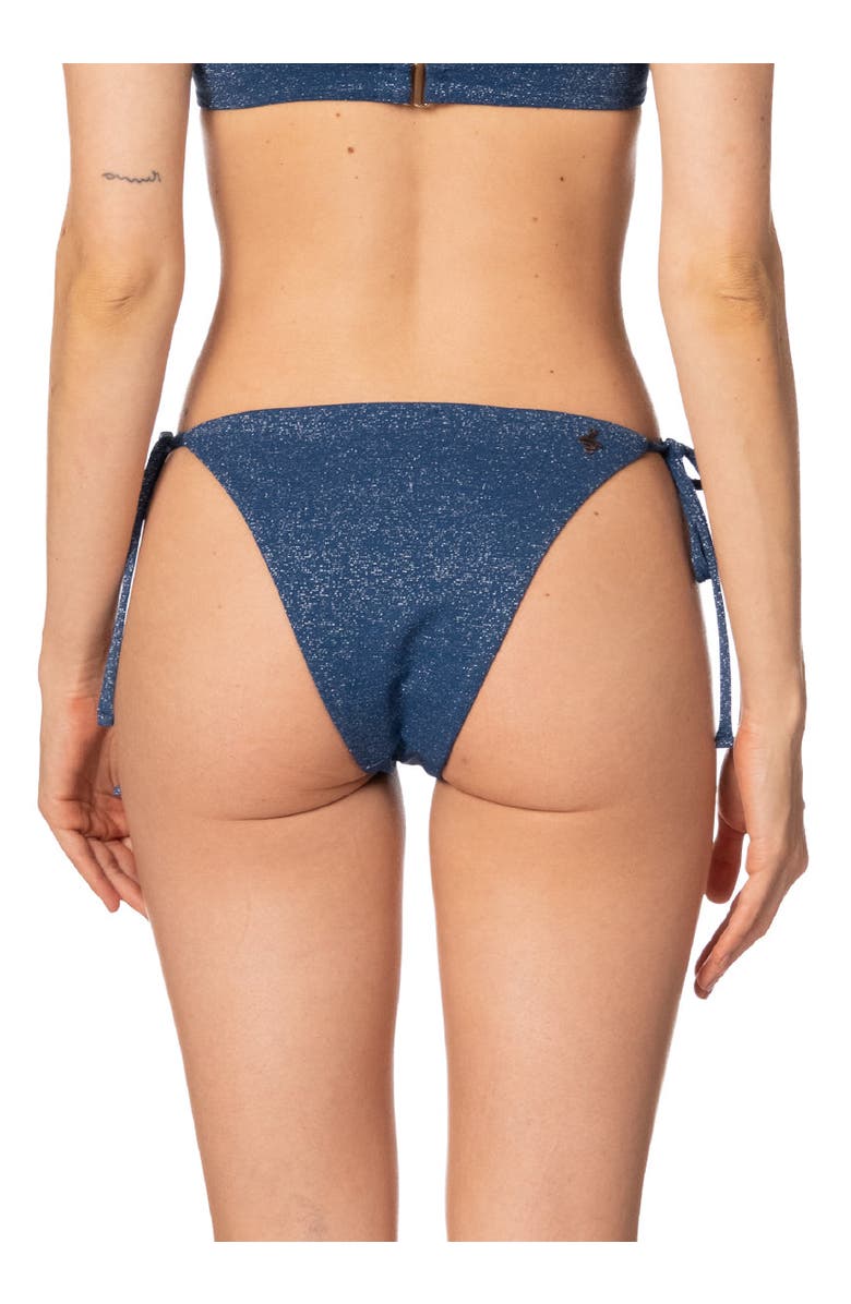 KIBYS Sacred Sun Luxe Shimmer Candy Tie Side Bottom, Alternate, color, Shimmery Blue