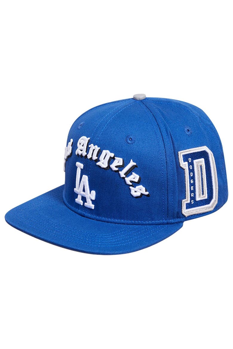 Men's Pro Standard Royal Los Angeles Dodgers 2020 World Series Old English Snapback Hat, Main, color, Royal