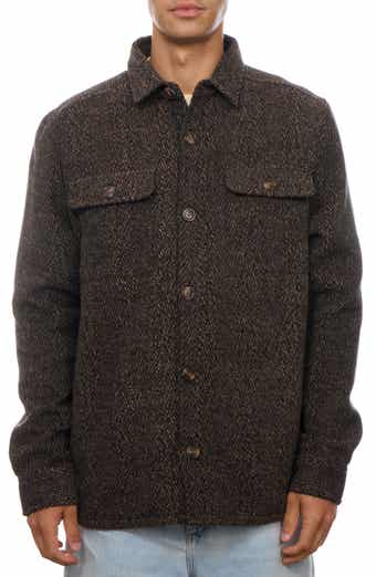Knit Herringbone Shirt Jacket