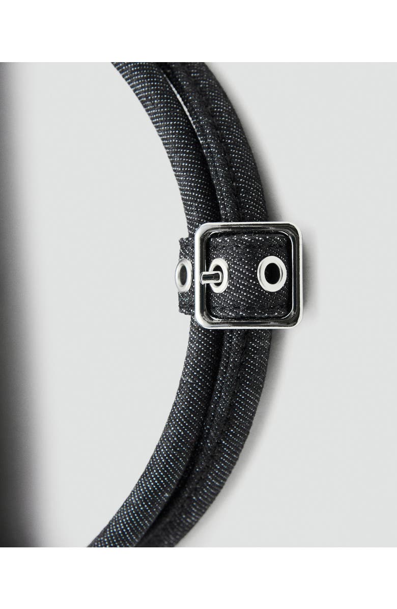 MANGO Denim Shoulder Bag, Alternate, color, Dark Blue