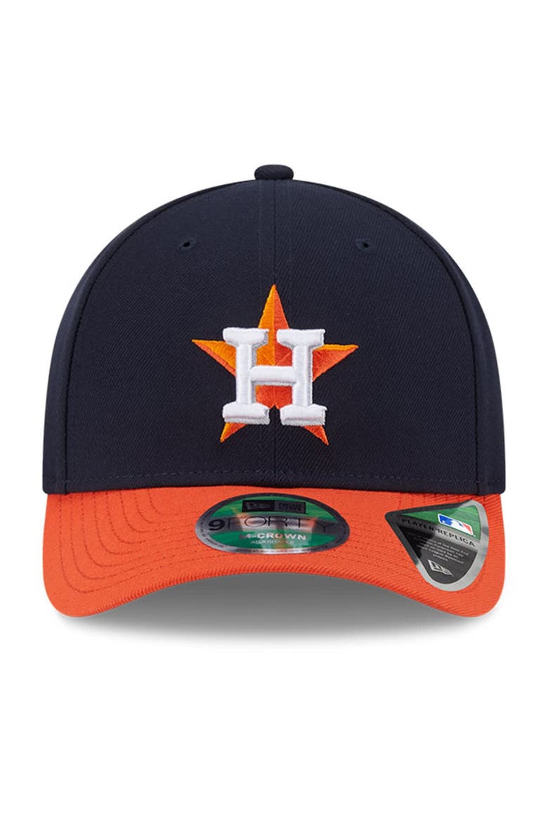 Men's New Era  Navy Houston Astros Player Replica 9FORTY Adjustable Hat, Alternate, color, Navy