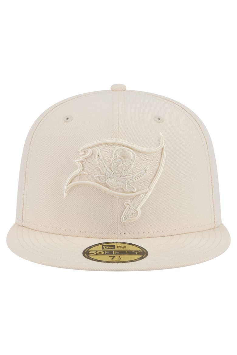 Men's New Era Cream Tampa Bay Buccaneers Color Pack 59FIFTY Fitted Hat, Alternate, color, Cream