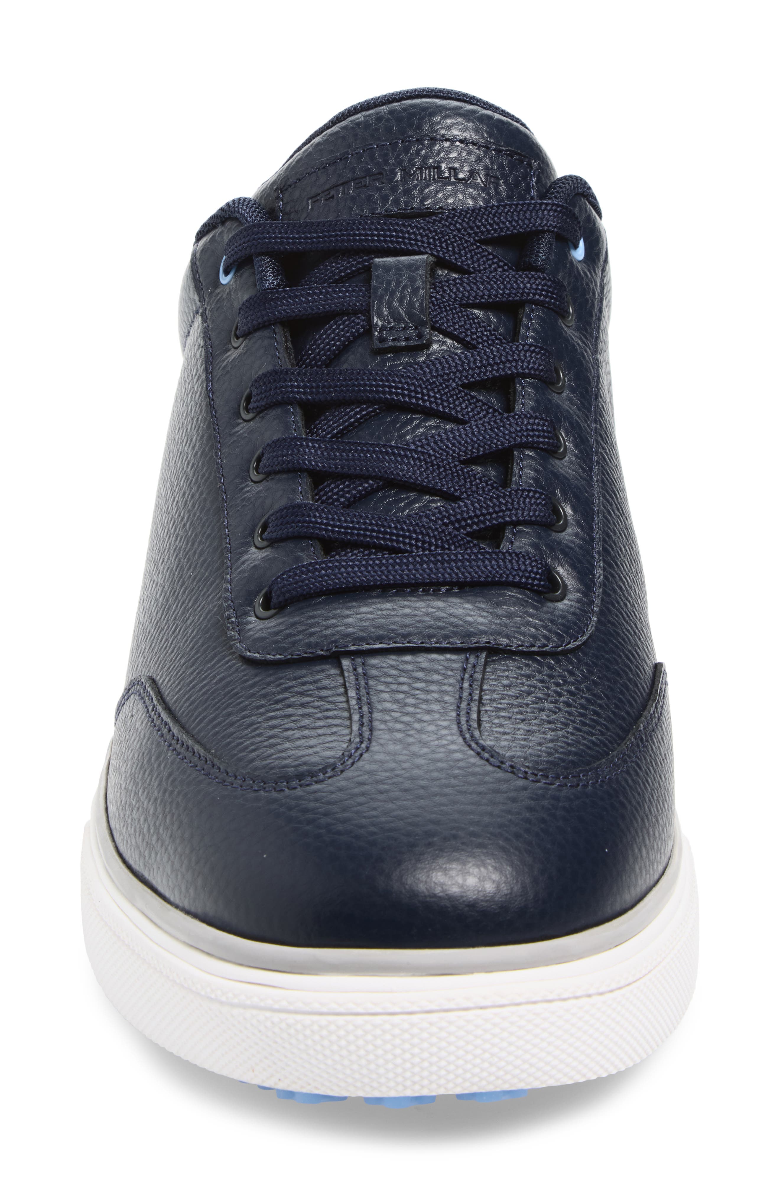 Drift Hybrid Water Resistant Leather Golf Shoe, Alternate, color, NAVY