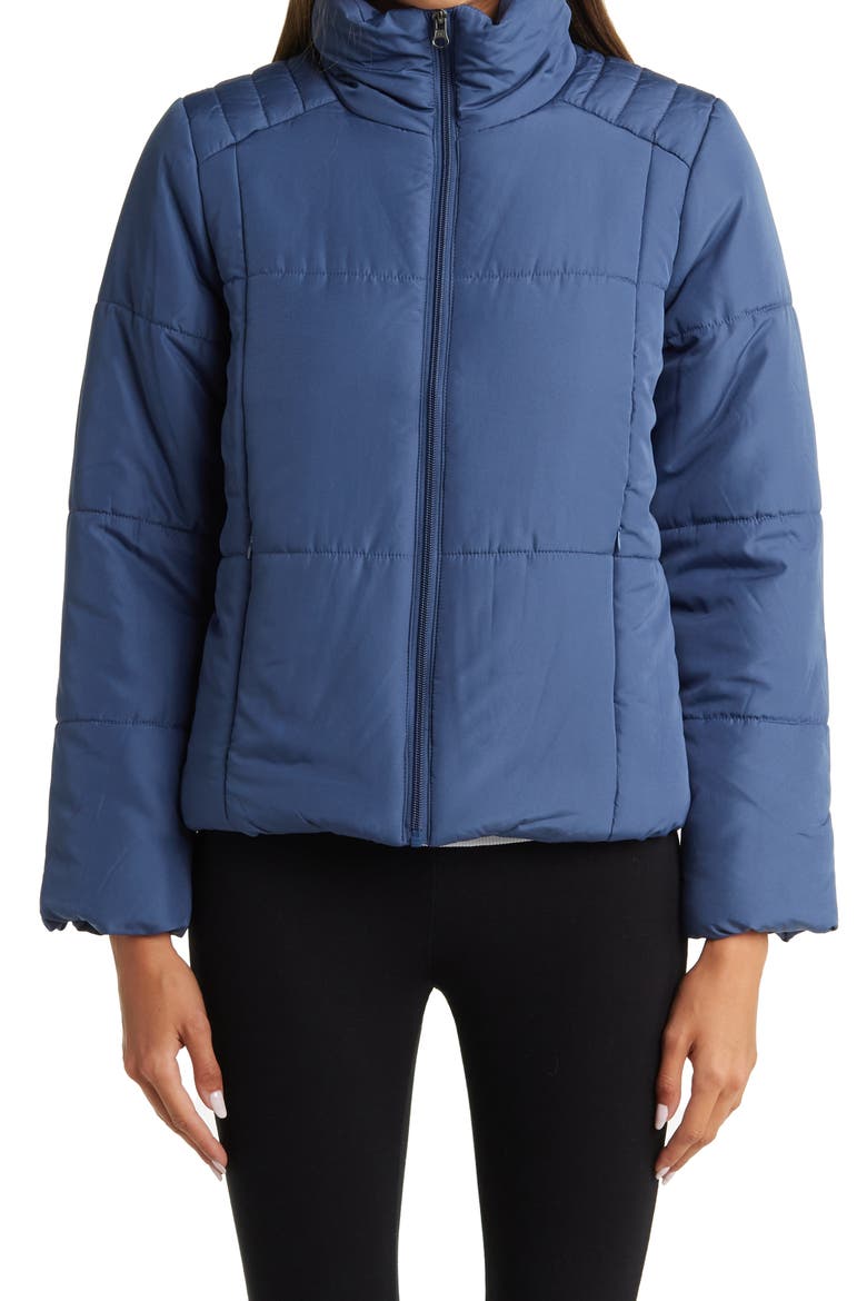 Powder Quilted Puffer Jacket, Alternate, color, BLUE FJORD