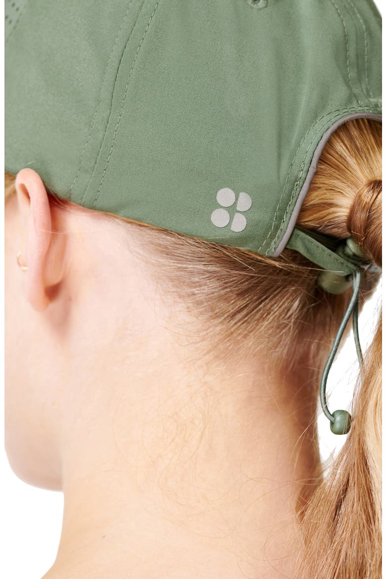 Swifie Running Cap, Alternate, color, HEATH GREEN