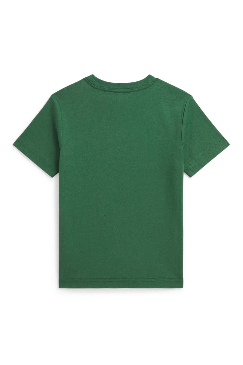 Kids' Logo Cotton T-Shirt, Alternate, color, VERANO GREEN