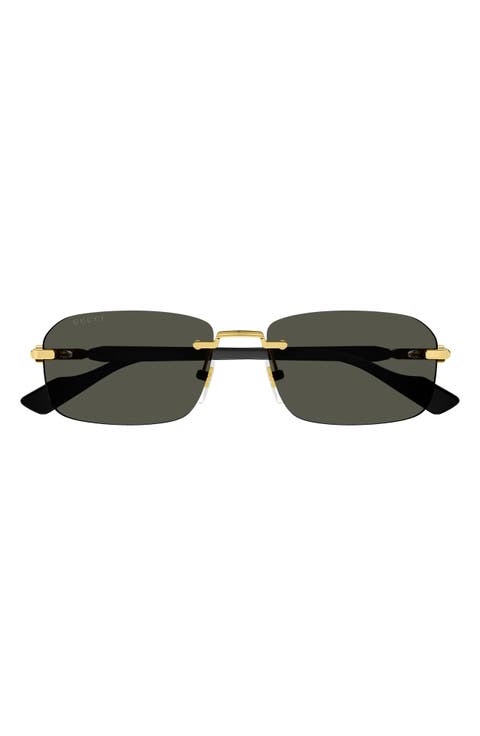 56mm Rectangular Sunglasses