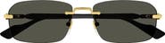 Gucci 56mm Rectangular Sunglasses
