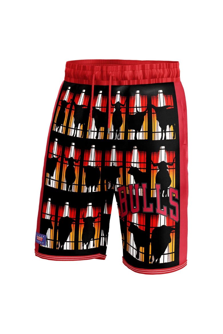 Unisex NBA & KidSuper Studios by Fanatics Red Chicago Bulls Hometown Shorts, Alternate, color, Red