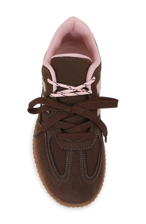 Berness Double Lace Sneaker In Brown