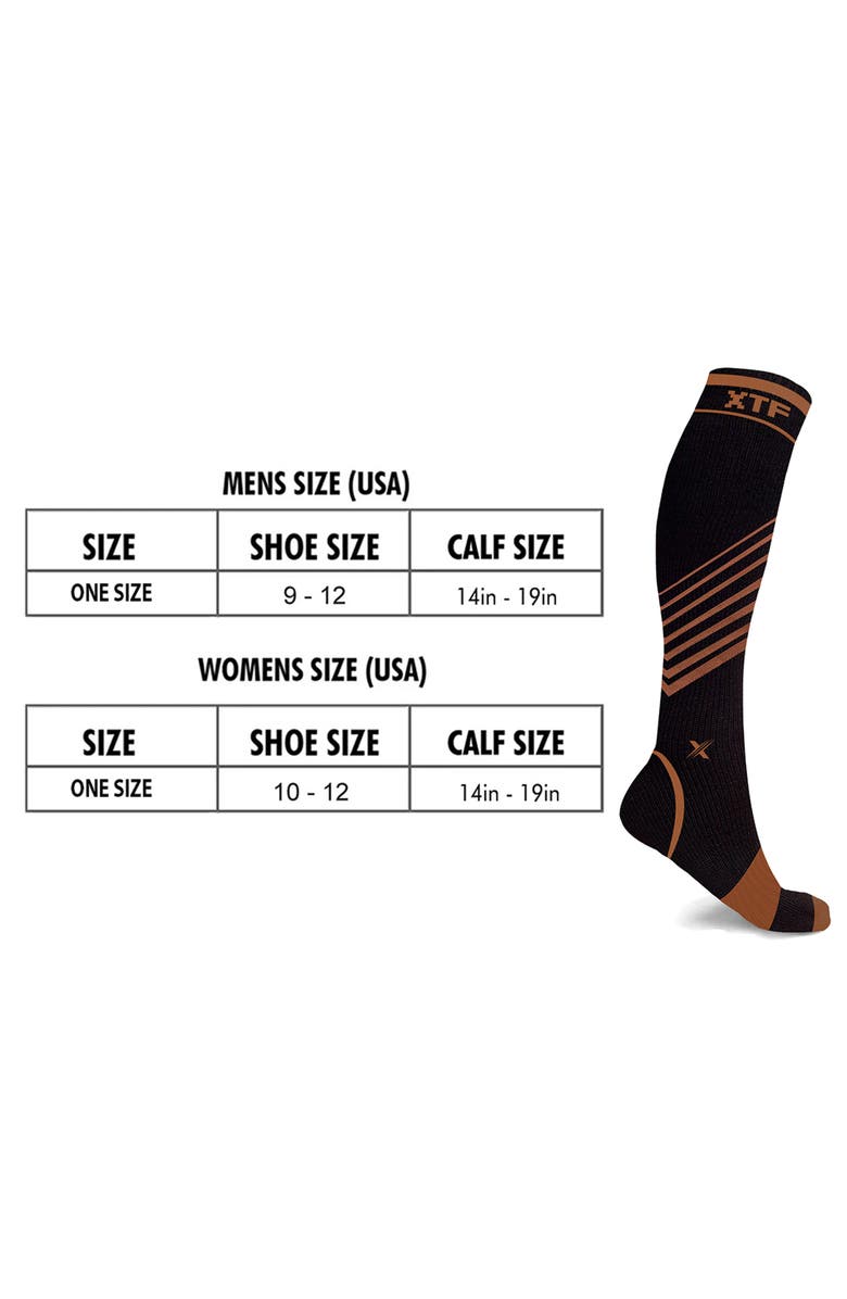 EXTREME FIT 3-Pack Copper Infused Ankle Length Compression Socks, Alternate, color,