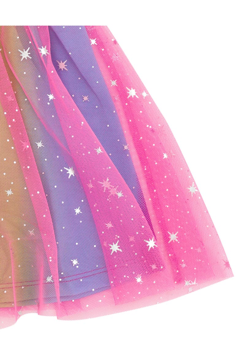 Trolls Glitter Tutu Dress, Alternate, color, Pink Poppy and Viva