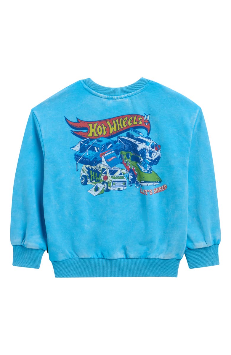 Rock Your Kid Kids' Hot Wheels Graphic Sweatshirt, Alternate, color, Acid Blue