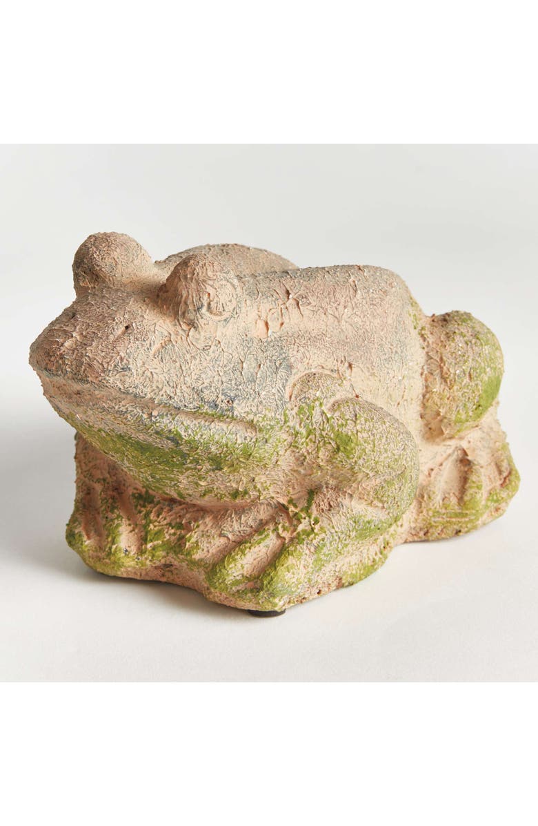 Napa Home & Garden Weathered Garden Frog, Alternate, color, Brown