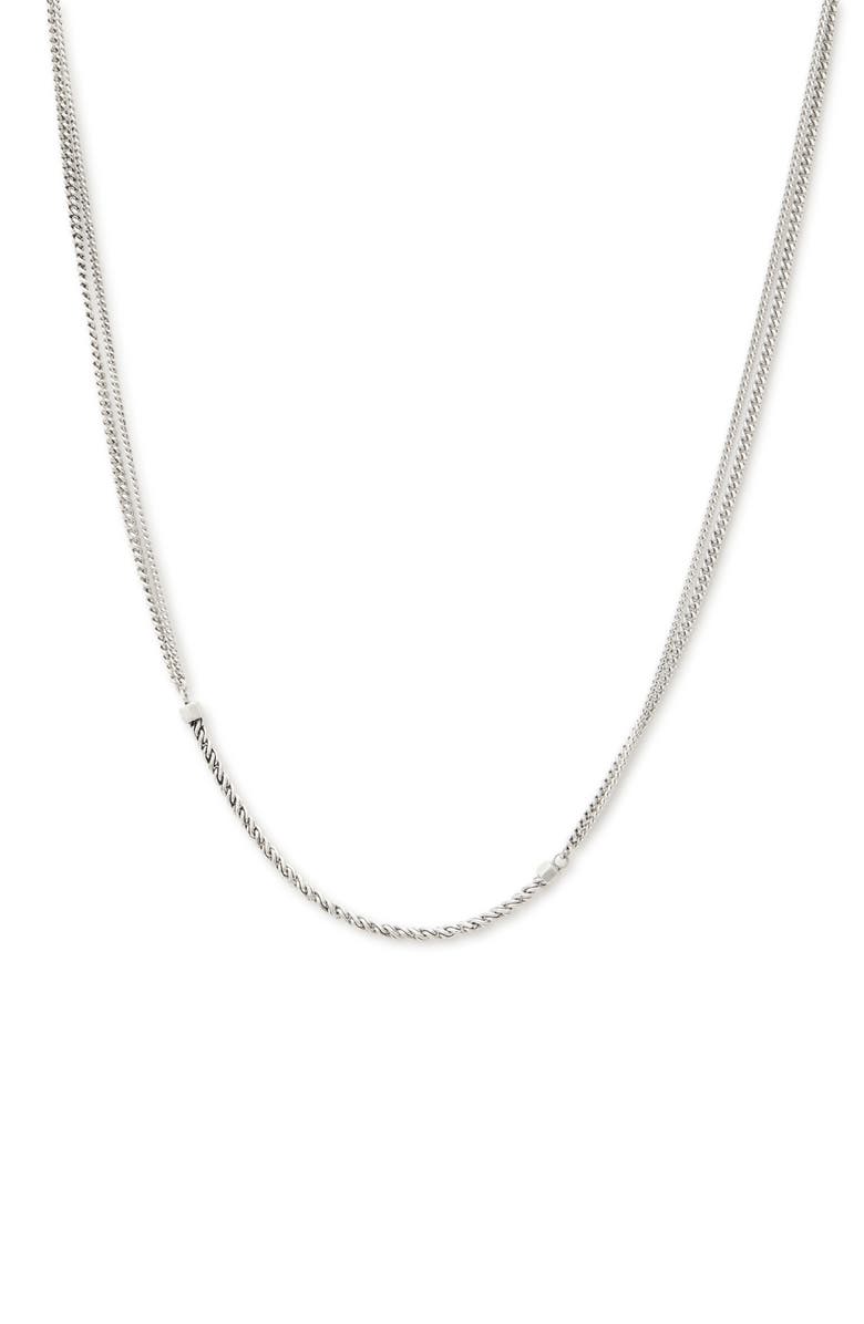 AllSaints Men's Rope Chain Necklace, Main, color, 