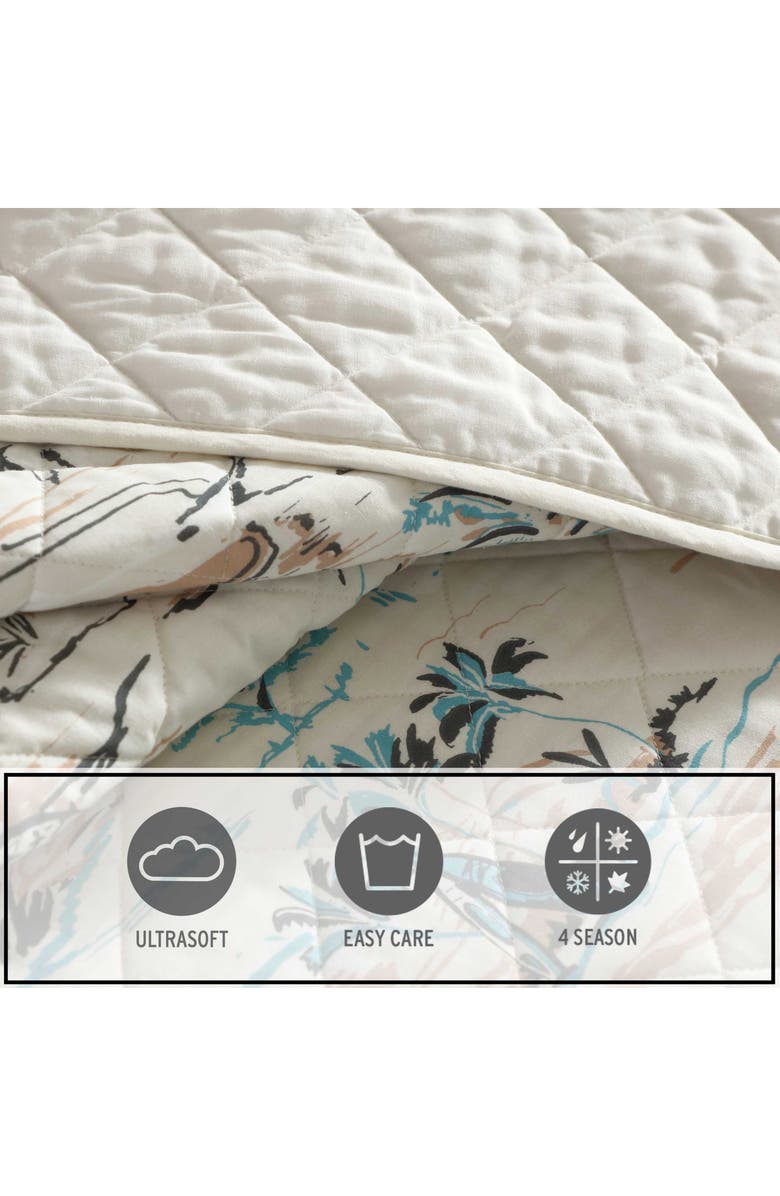 Eddie Bauer Alani Island Conversation Cotton King Quilt Set, Alternate, color, Light Beige