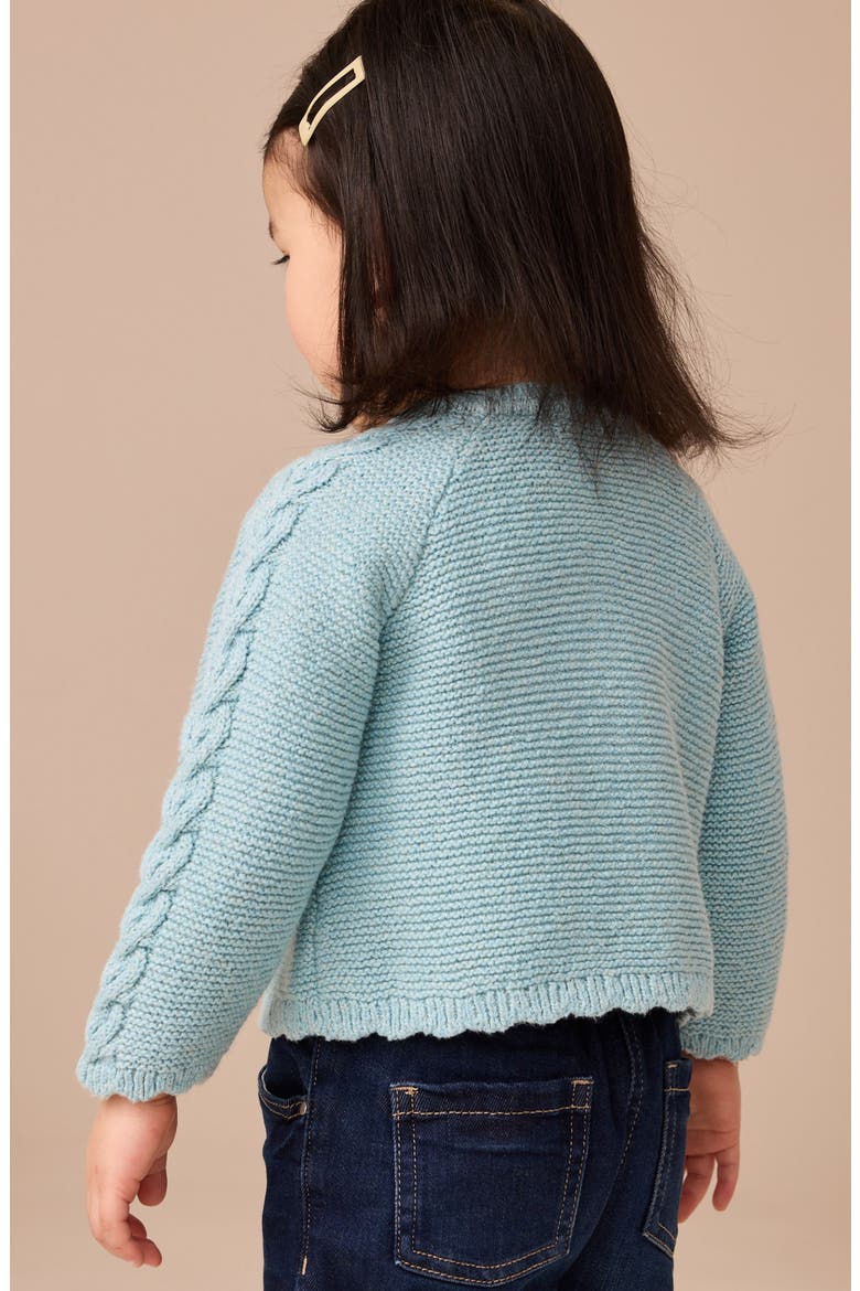 Kids' Embroidered Cardigan, Alternate, color, BLUE