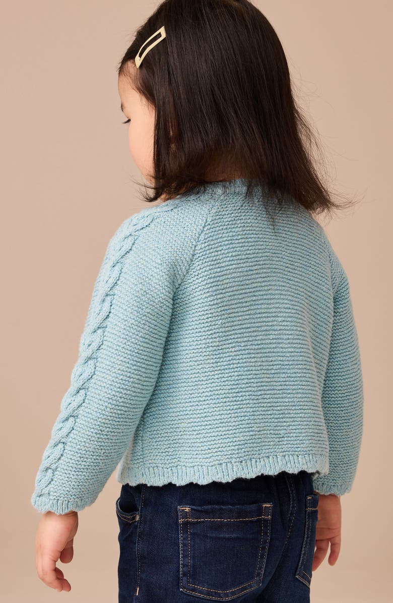 NEXT Kids' Embroidered Cardigan, Alternate, color, Blue