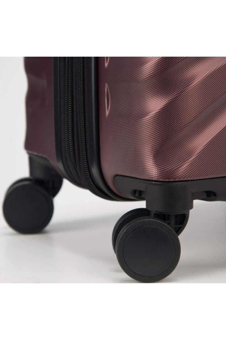Delsey Alexis Lightweight Luggage-Checked Medium, Alternate, color, Burgundy