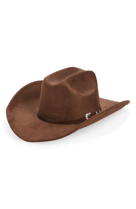 Western Cowboy Hat with Stud Leather Band