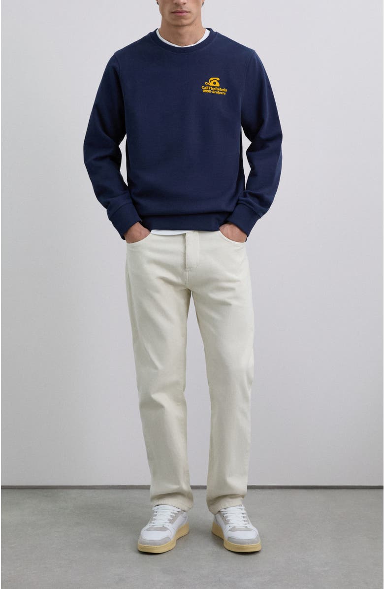 Scalpers Rebels Flock Sweater, Alternate, color, Darknavy