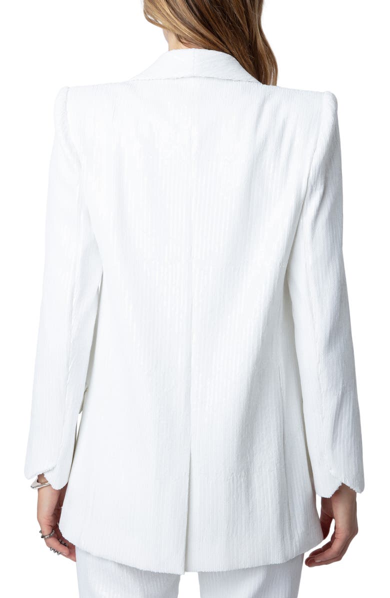 Zadig & Voltaire Vive Sequin Tuxedo Blazer, Alternate, color,