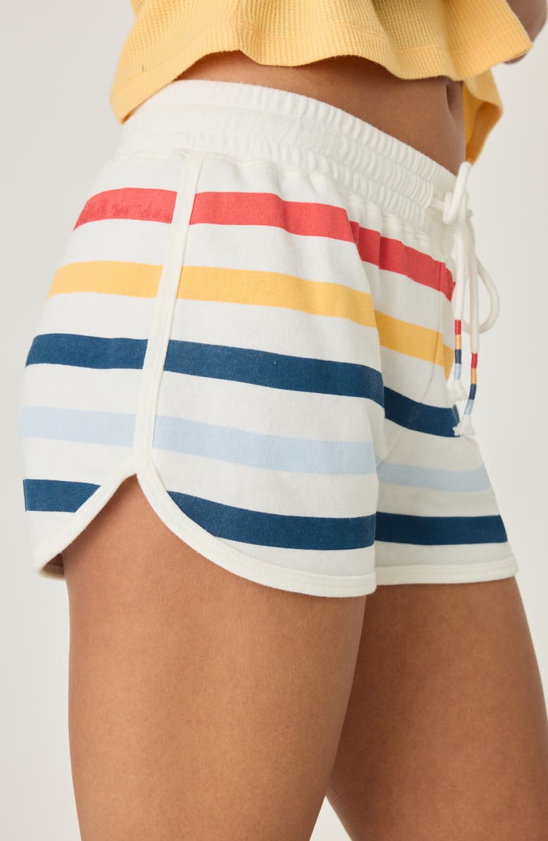 PJ Salvage Maritime Stripe Pajama Shorts, Alternate, color, 