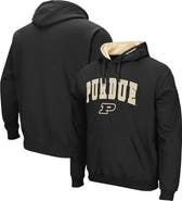 COLOSSEUM Men's Colosseum Black Purdue Boilermakers Arch & Logo 3.0 Pullover Hoodie
