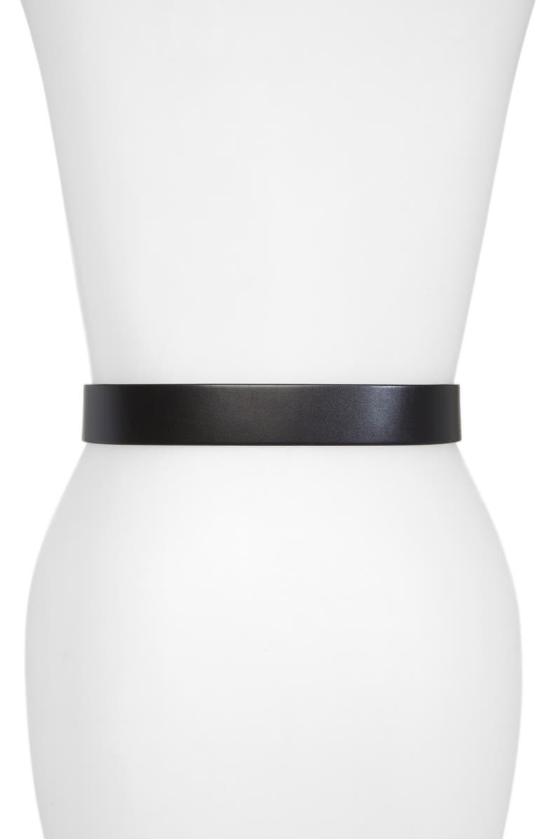 AllSaints Leather Belt, Alternate, color,