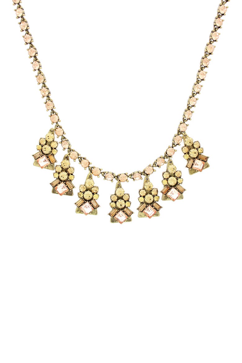 Sierra Triangle Necklace, Main, color, BROWN