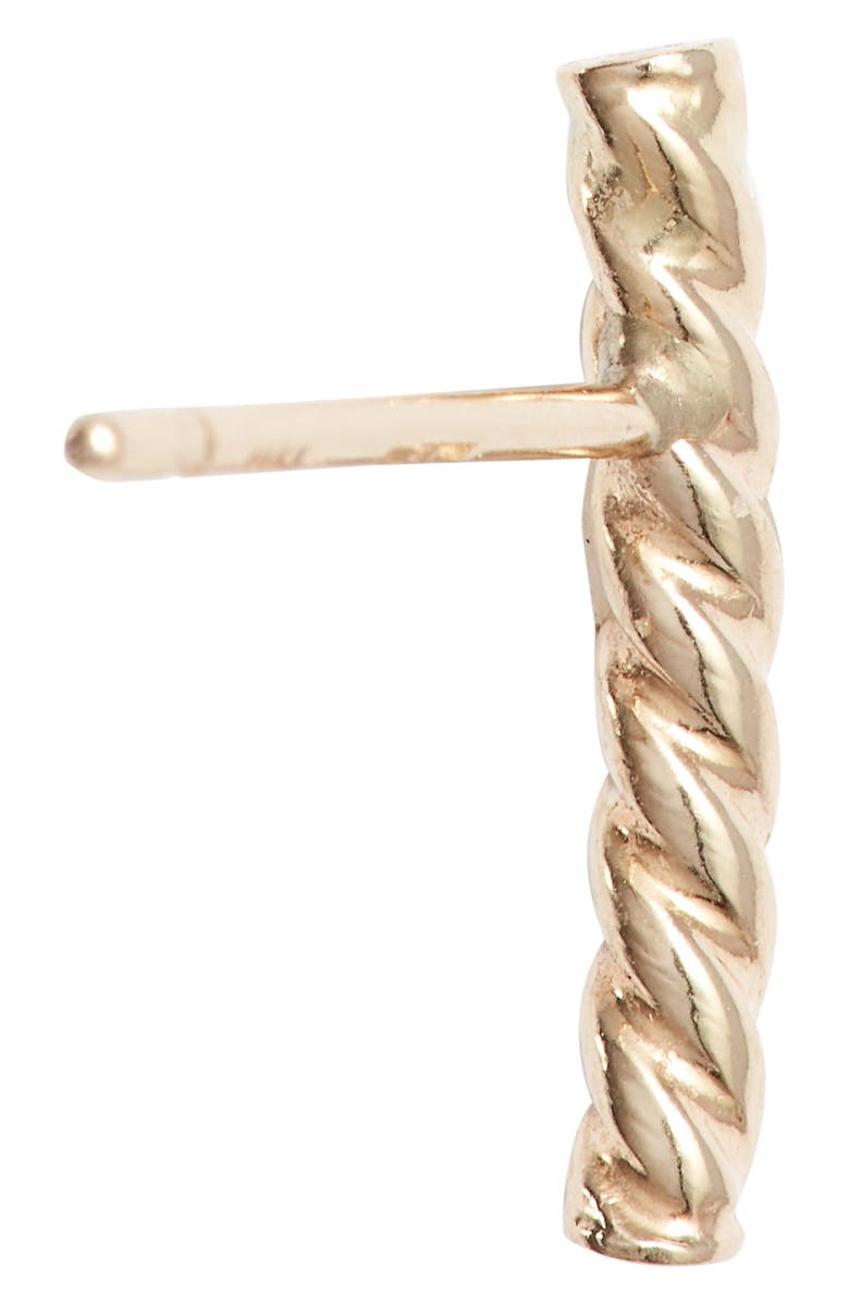 Bony Levy 14K Gold Twisted Bar Stud Earrings, Alternate, color, 
