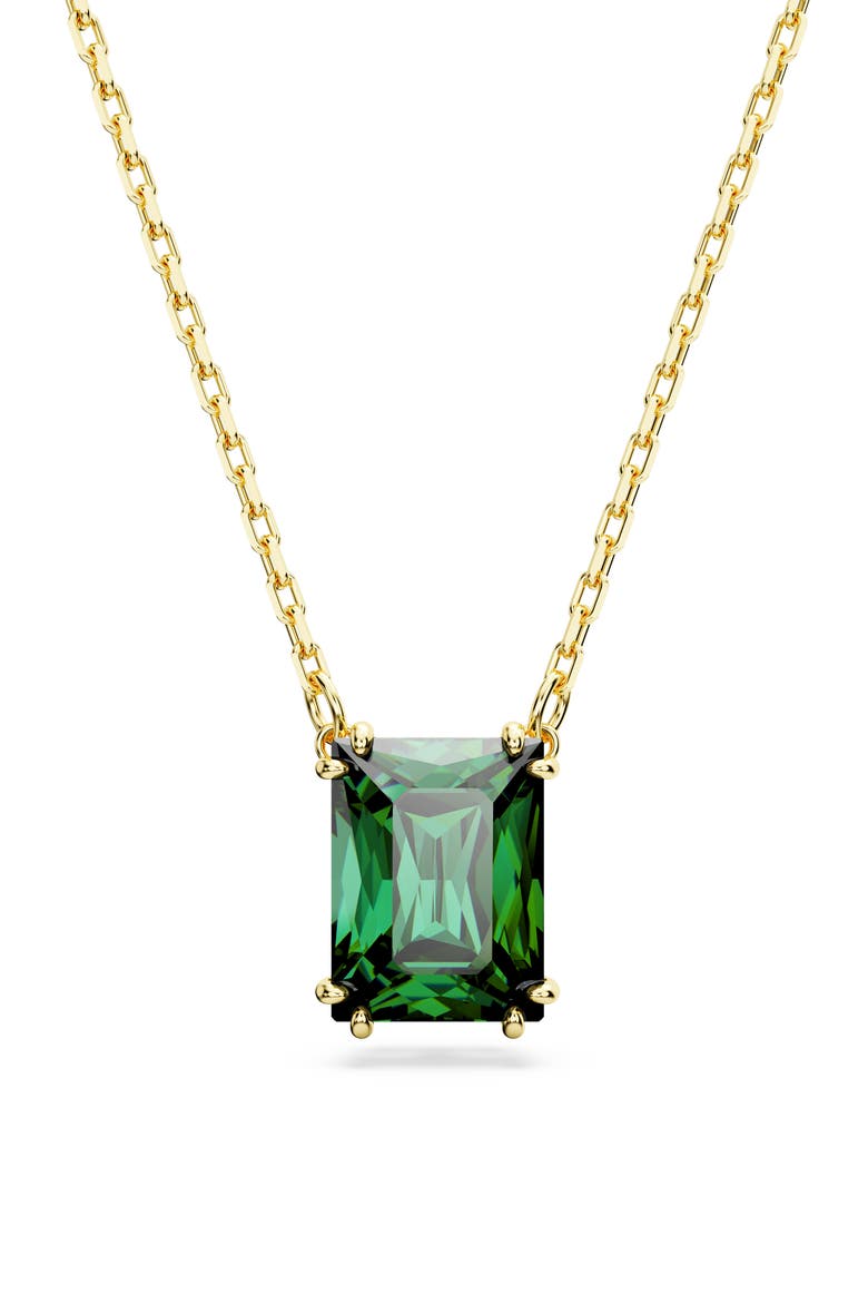 Stilla Crystal Pendant Necklace, Alternate, color, GREEN