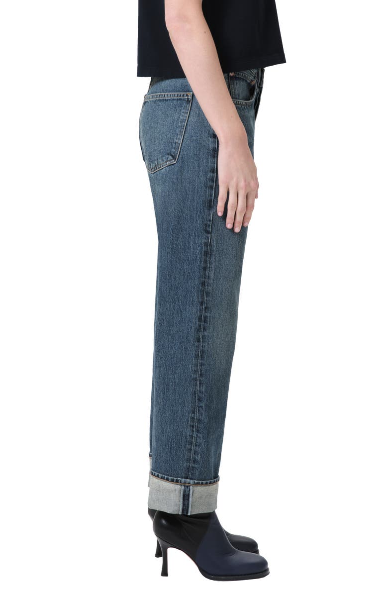 AGOLDE Fran High Waist Cuff Wide Leg Jeans, Alternate, color,