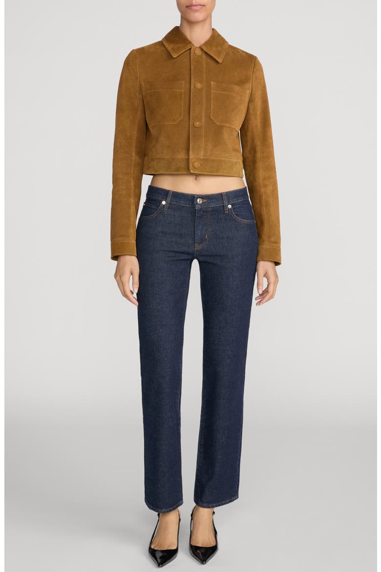 The Cigarette Crop Straight Leg Jeans, Alternate, color, RINSE