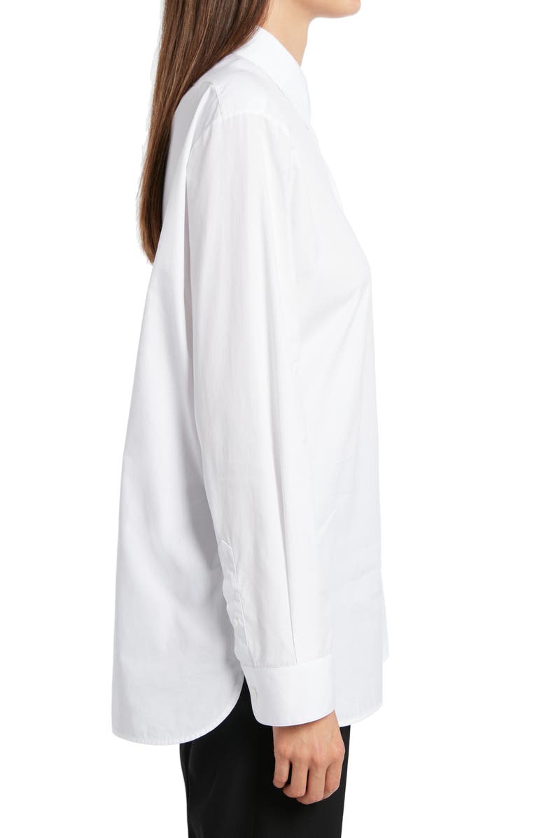 The Row Big Sisea Cotton Poplin Button-Up Shirt, Alternate, color, 