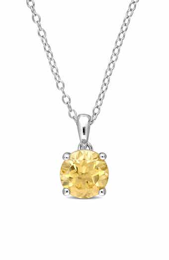 Citrine Pendant Necklace