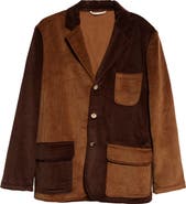 De Bonne Facture Colorblock Cotton Corduroy Jacket
